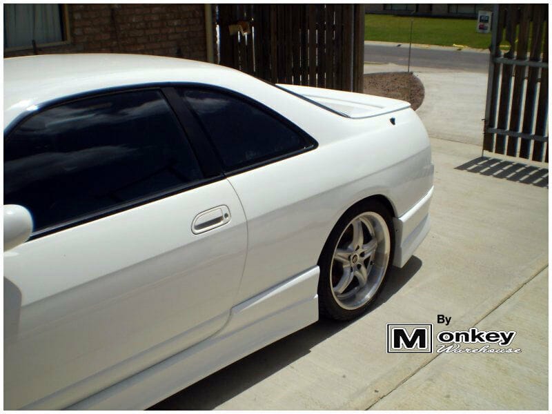 Installed View - Nissan Skyline R33 Coupe: M-Sport Style Side Skirts