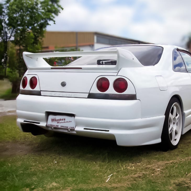 Installed View - Nissan Skyline R33 Coupe: Trial Style Rear Bumper