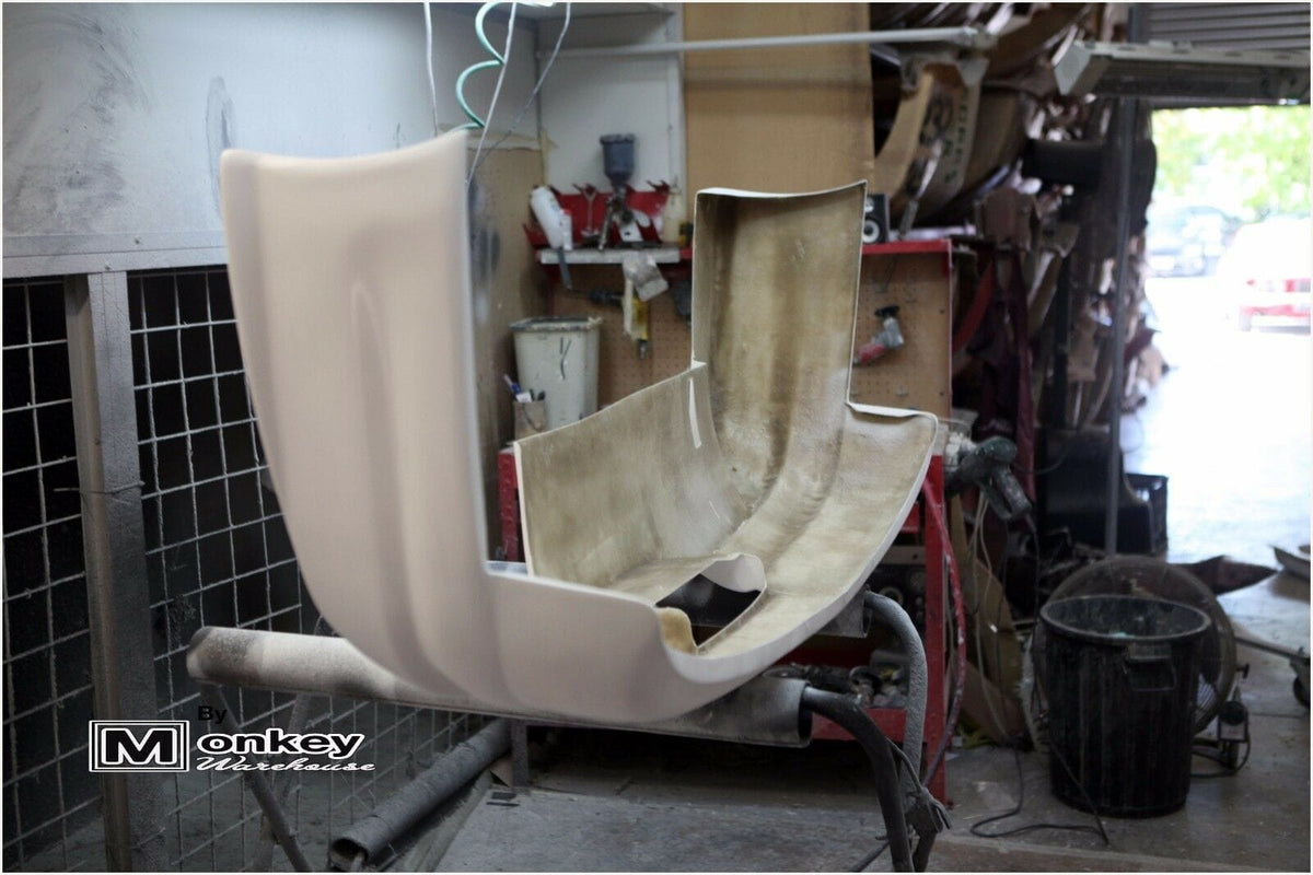 Installed View - Nissan Skyline R33 Coupe: Trial Style Rear Bumper