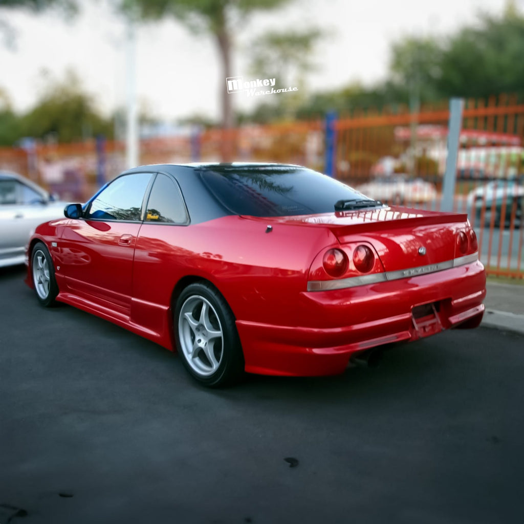 Installed View - Nissan Skyline R33 Coupe: Trial Style Rear Bumper
