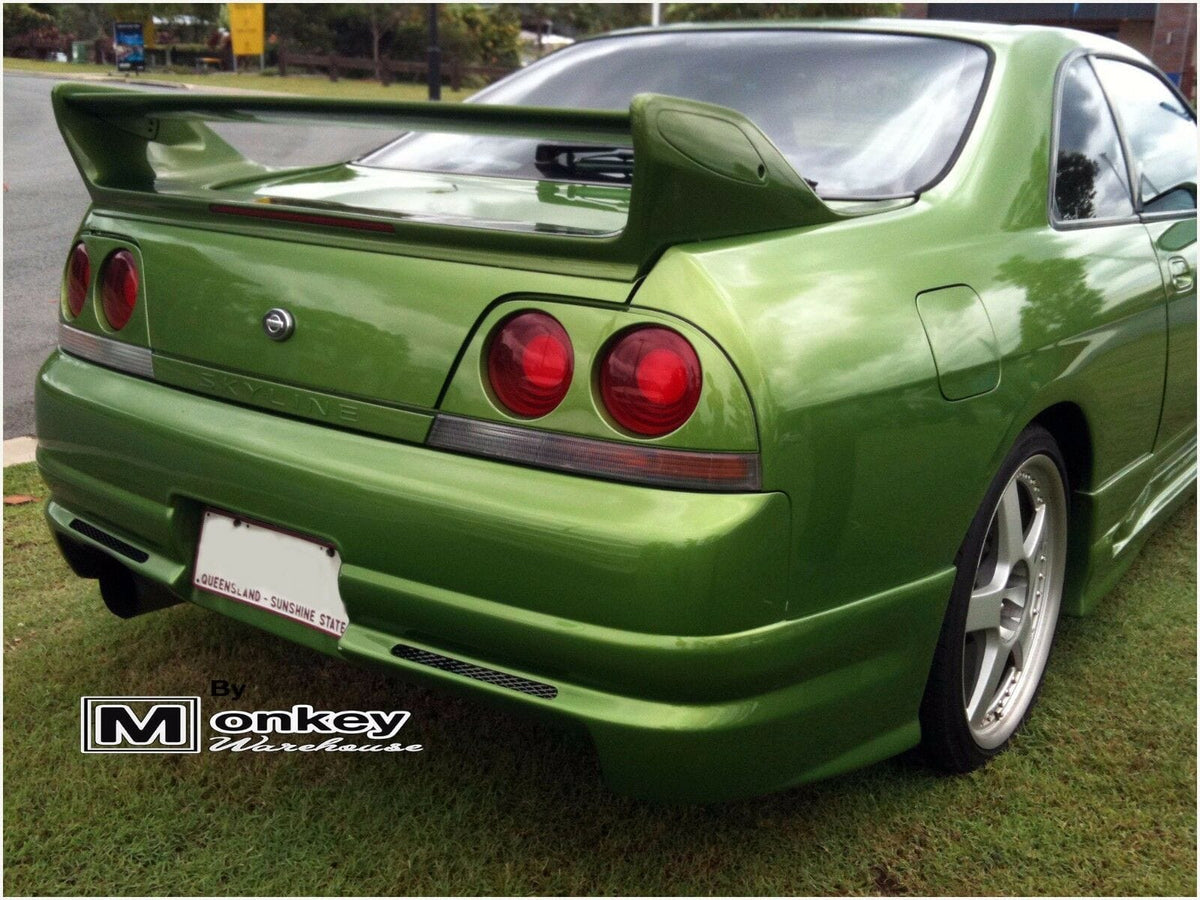 Installed View - Nissan Skyline R33 Coupe: Trial Style Rear Bumper