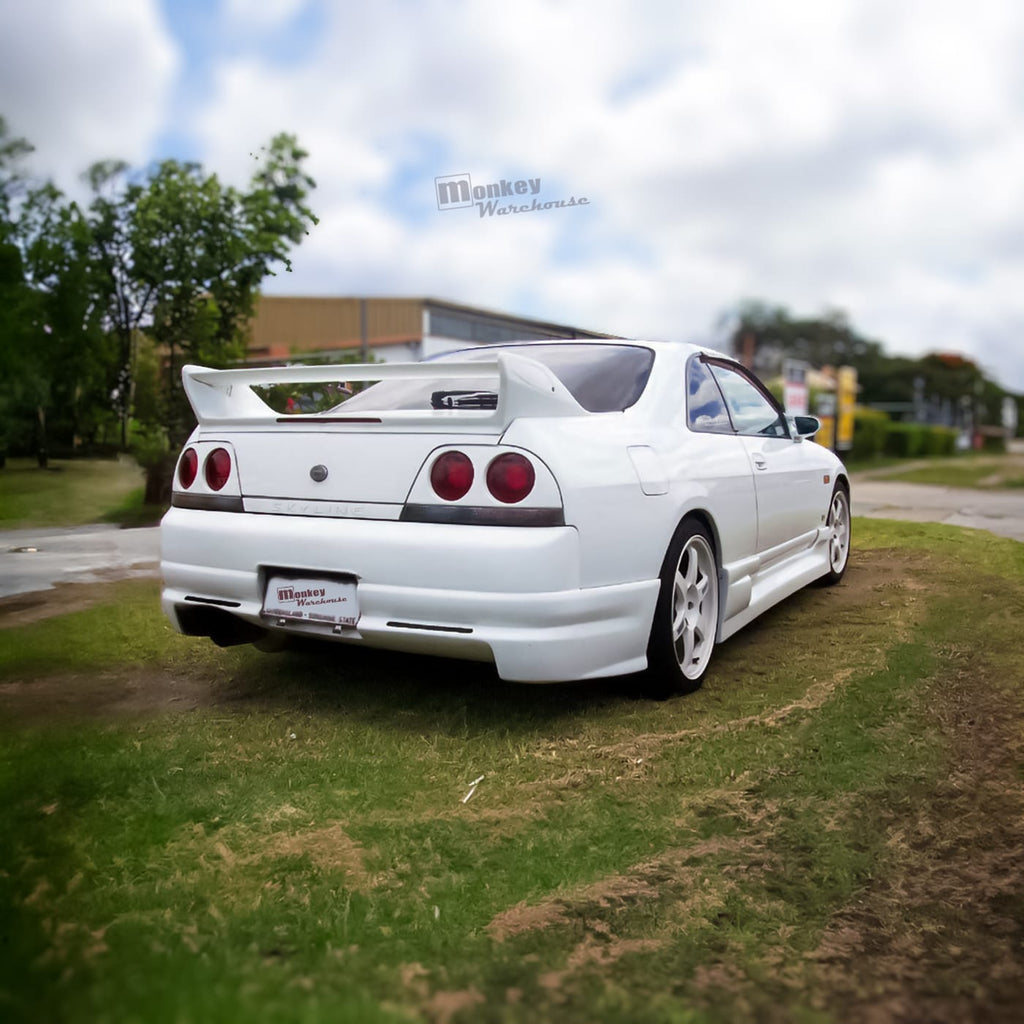 Installed View - Nissan Skyline R33 Coupe: Trial Style Rear Bumper