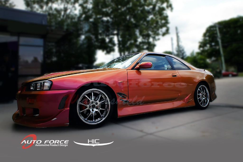 Installed View - Nissan Skyline R33 GTR: Premium Window Visors