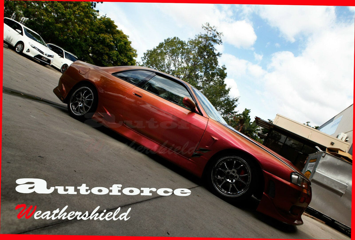 Installed View - Nissan Skyline R33 GTR: Premium Window Visors