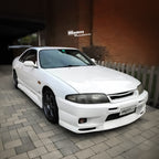 Installed View - Nissan Skyline R33: GTR Style Front Grille