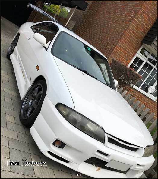 Installed View - Nissan Skyline R33: GTR Style Front Grille