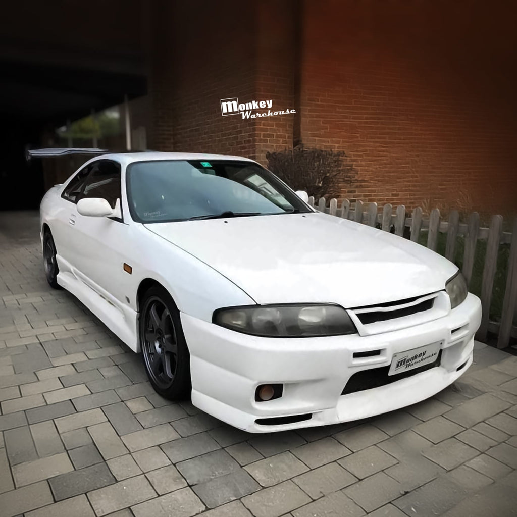 Installed View - Nissan Skyline R33: GTR Style Front Grille