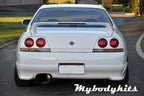 Installed View - Nissan Skyline R33 GTR: Top Secret Style Rear Pods