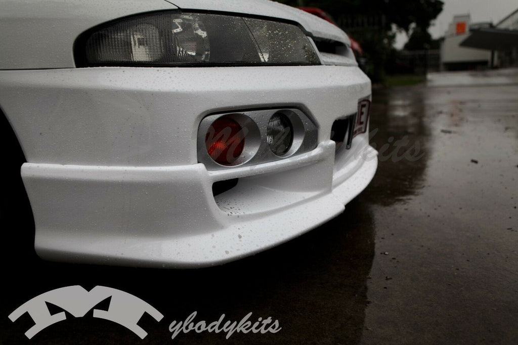 Installed View - Nissan Skyline R33 GTS GTS-T S2: Nismo Style Front Bumper Lip