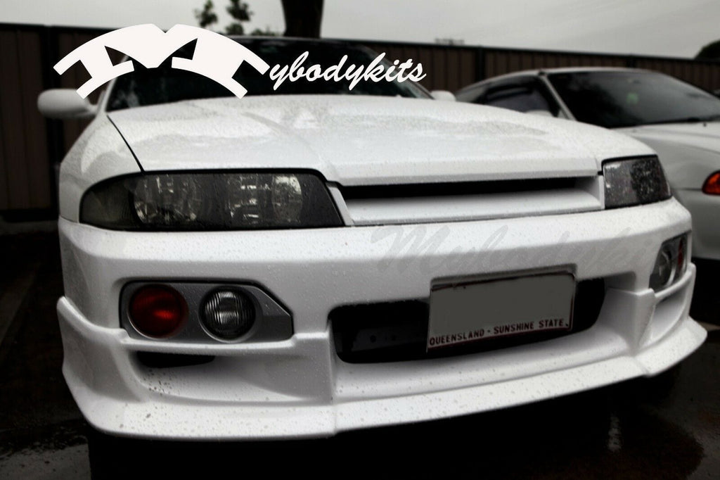 Installed View - Nissan Skyline R33 GTS GTS-T S2: Nismo Style Front Bumper Lip