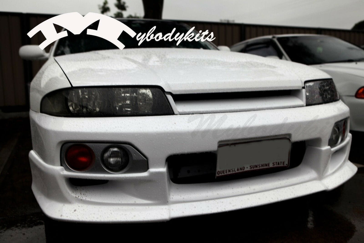 Installed View - Nissan Skyline R33 GTS GTS-T S2: Nismo Style Front Bumper Lip