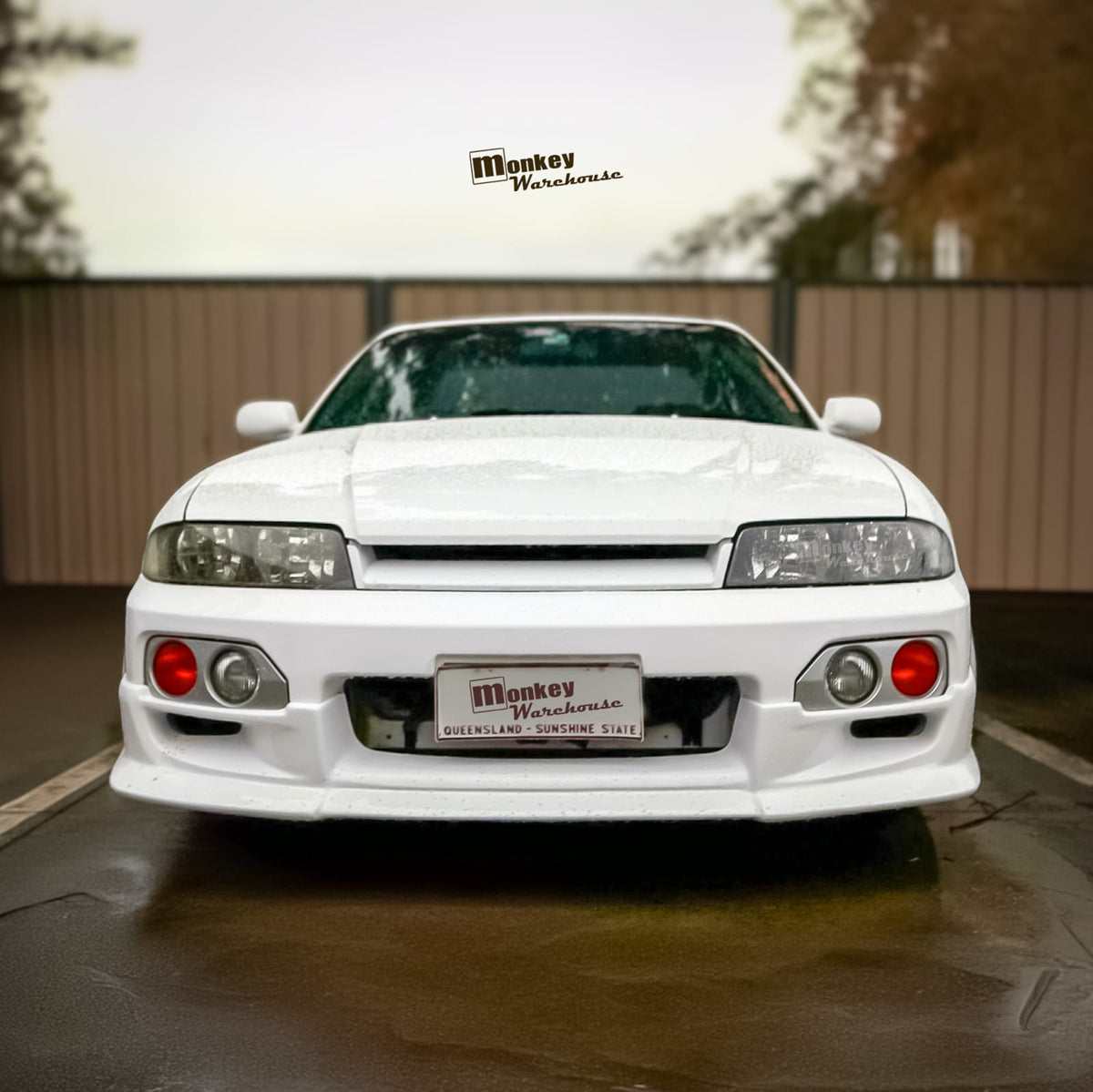 Installed View - Nissan Skyline R33 GTS GTS-T S2: Nismo Style Front Bumper Lip