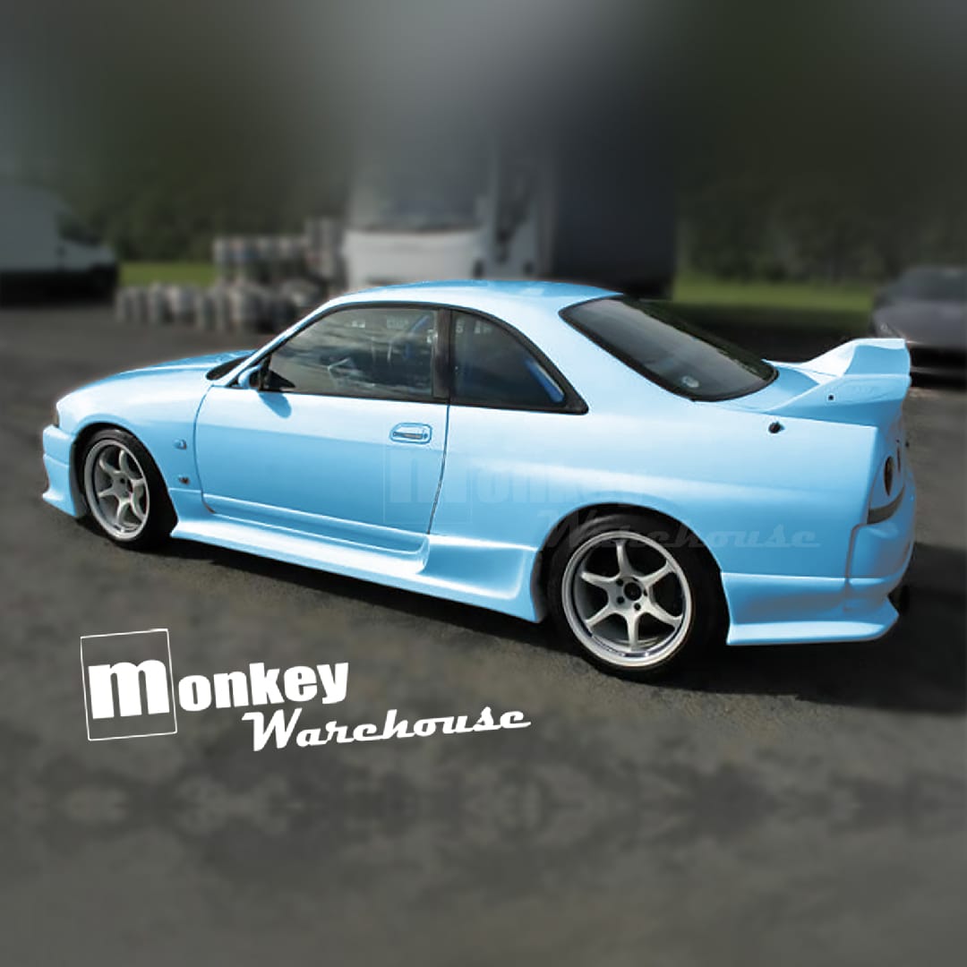 Installed View - Nissan Skyline R33 GTS GTS-T: Top Secret Style Side Skirts