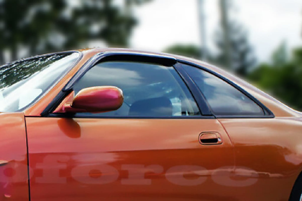 Installed View - Nissan Skyline R33 GTS-T: Premium Window Visors