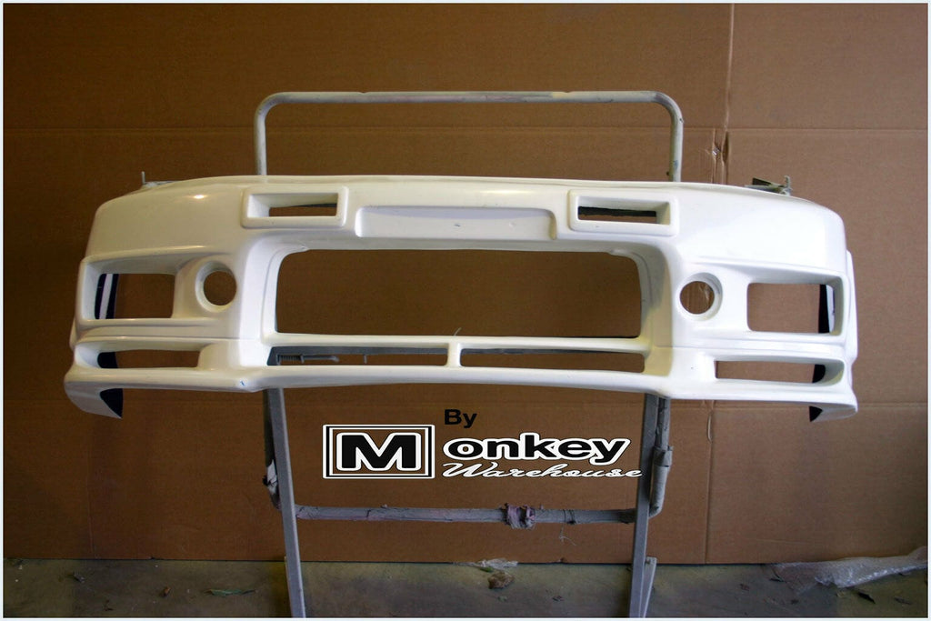 Installed View - Nissan Skyline R33 GTST S1: Nismo 400R Style Front Bumper