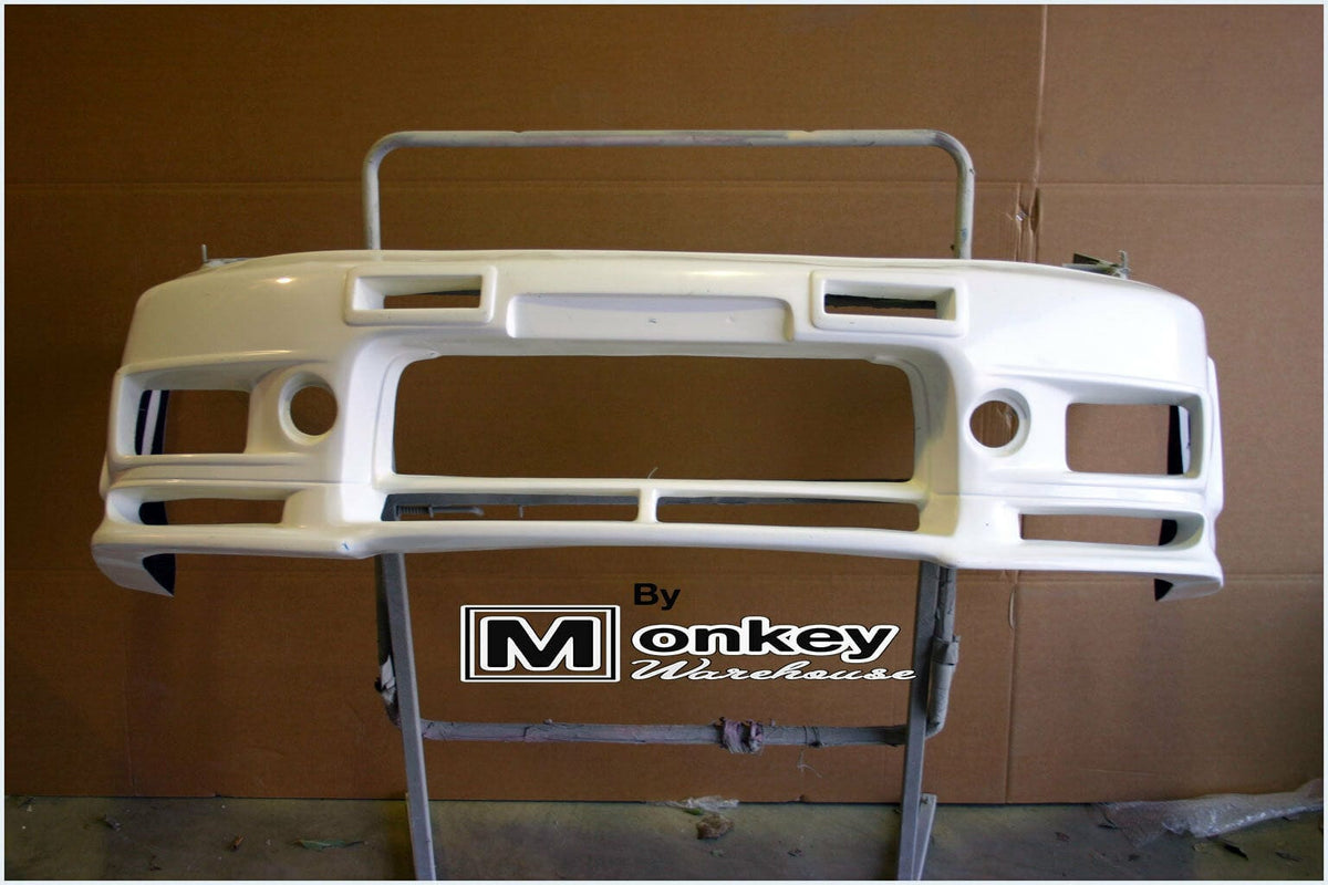 Installed View - Nissan Skyline R33 GTST S1: Nismo 400R Style Front Bumper