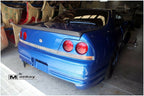 Installed View - Nissan Skyline R33: Rear Boot Drift Wing Spoiler