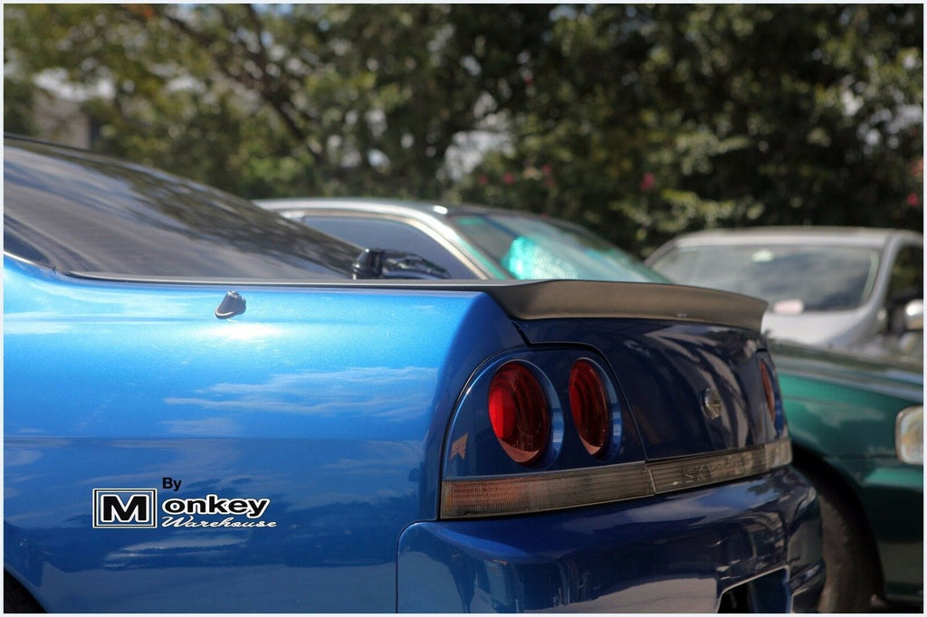 Installed View - Nissan Skyline R33: Rear Boot Drift Wing Spoiler