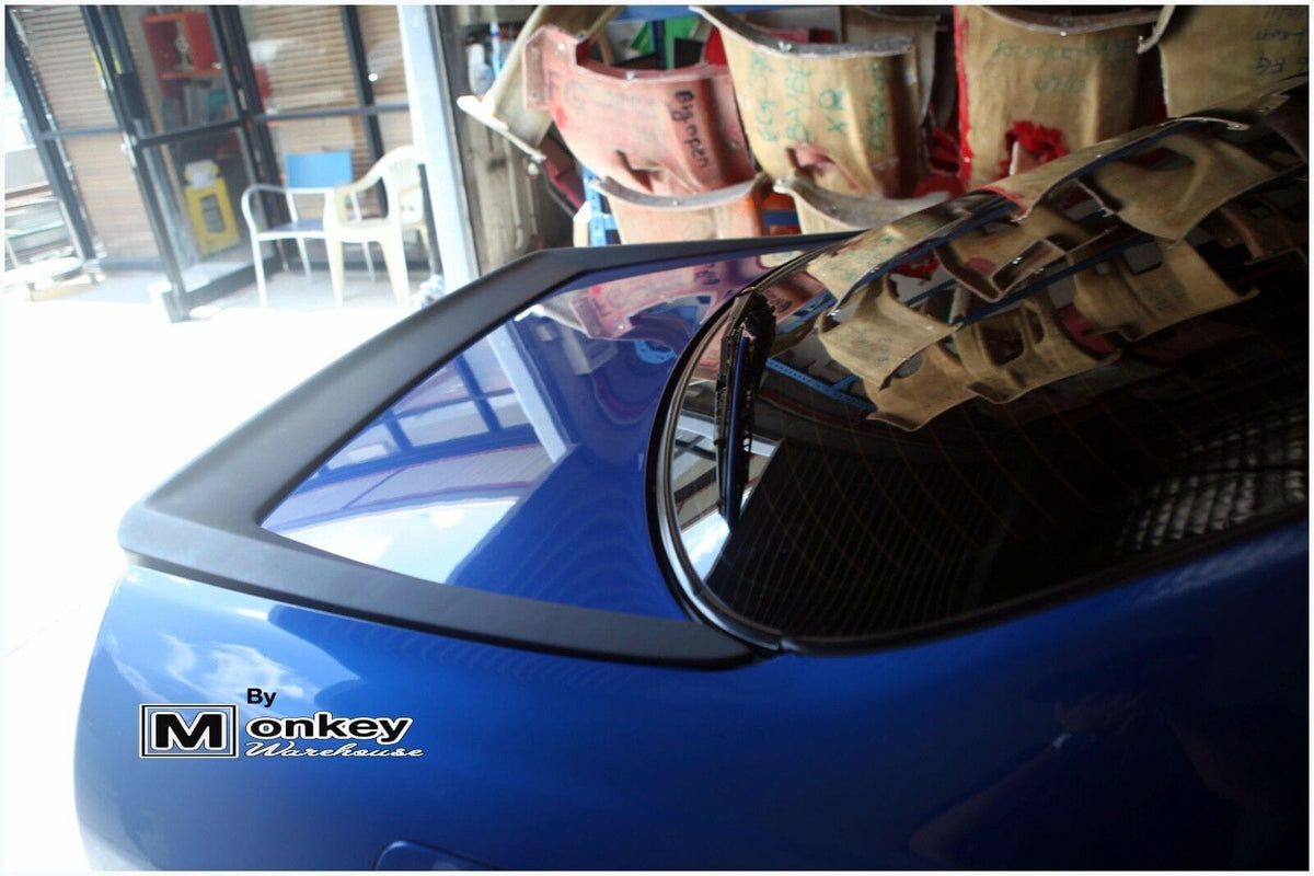 Installed View - Nissan Skyline R33: Rear Boot Drift Wing Spoiler