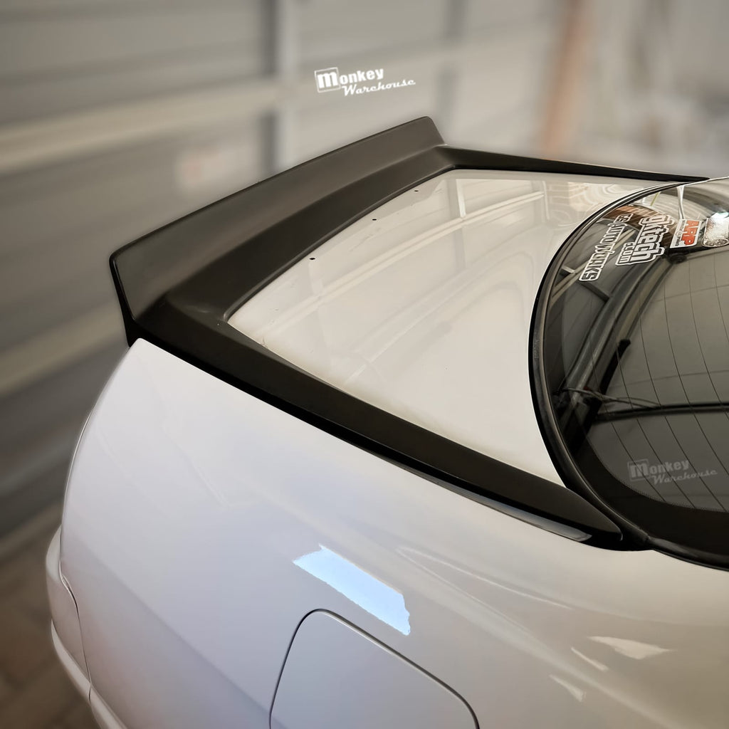 Installed View - Nissan Skyline R33: Rocket Bunny Style Rear Boot Drift Wing