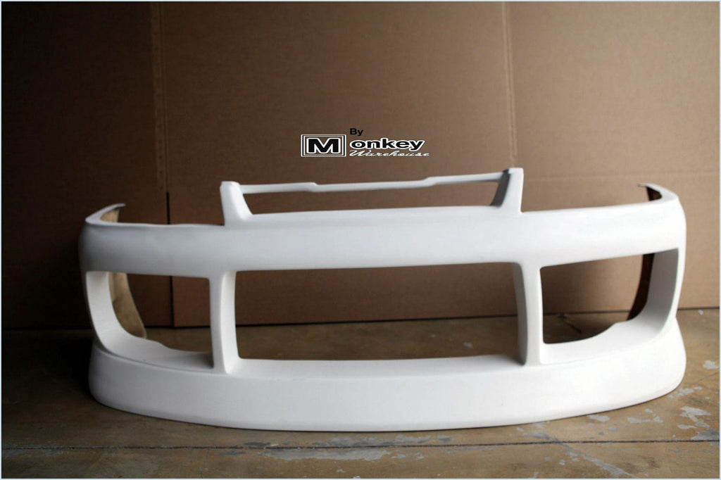 Installed View - Nissan Skyline R33 S1: BN Sports Style Front Bumper