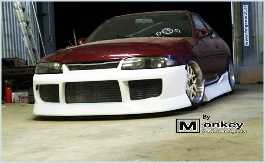 Installed View - Nissan Skyline R33 S1: BN Sports Style Front Bumper