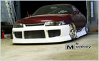 Installed View - Nissan Skyline R33 S1: BN Sports Style Front Bumper