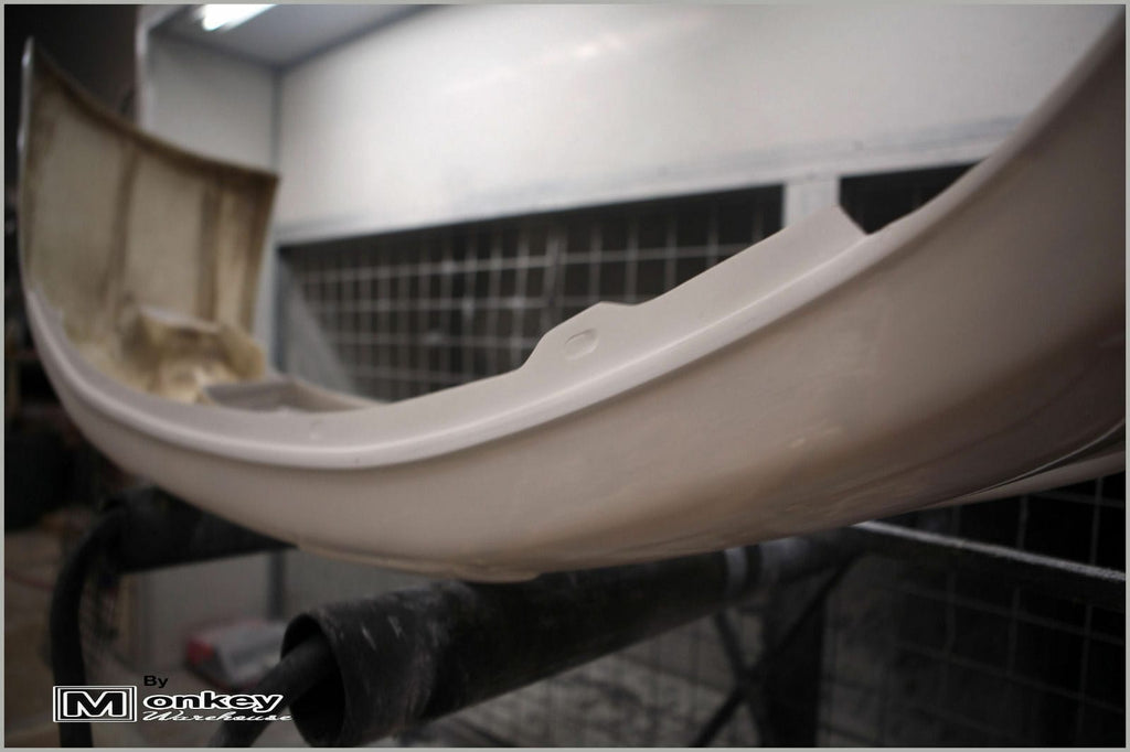 Installed View - Nissan Skyline R33 S1: GTR Style Front Bumper