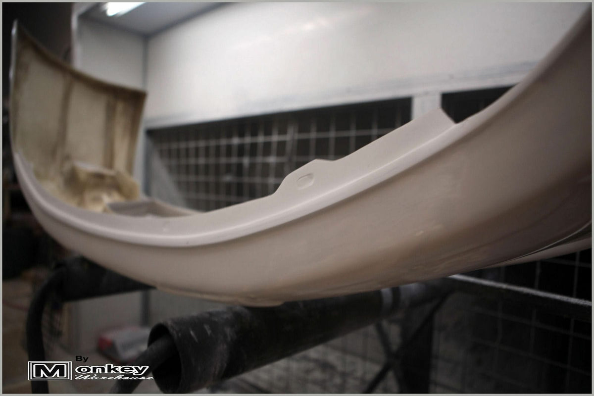 Installed View - Nissan Skyline R33 S1: GTR Style Front Bumper