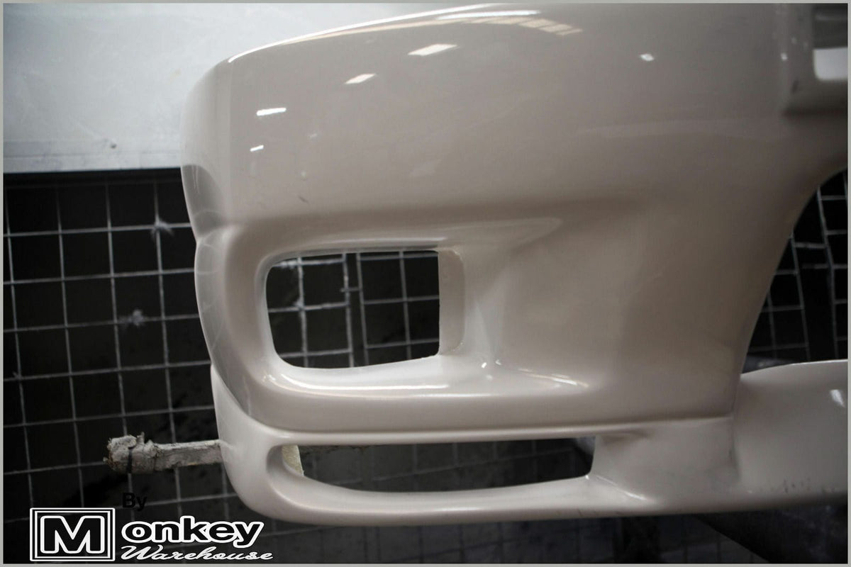 Installed View - Nissan Skyline R33 S1: GTR Style Front Bumper