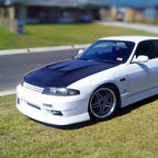 Installed View - Nissan Skyline R33 S1: M-Sport Style Front Bumper