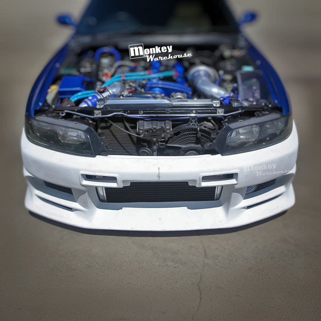 Installed View - Nissan Skyline R33 S1: Top Secret Style Front Bumper