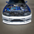 Installed View - Nissan Skyline R33 S1: Top Secret Style Front Bumper