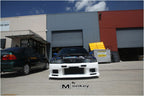Installed View - Nissan Skyline R33 S1: Top Secret Style Front Bumper