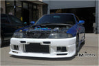 Installed View - Nissan Skyline R33 S1: Top Secret Style Front Bumper