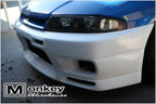 Installed View - Nissan Skyline R33 S2: GTR Style Front Bumper