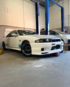 Installed View - Nissan Skyline R33 S2: GTR Style Front Bumper