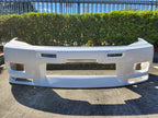 Installed View - Nissan Skyline R33 S2: GTR Style Front Bumper