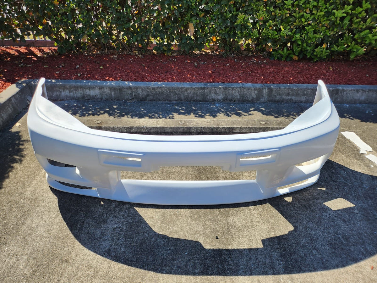 Installed View - Nissan Skyline R33 S2: GTR Style Front Bumper