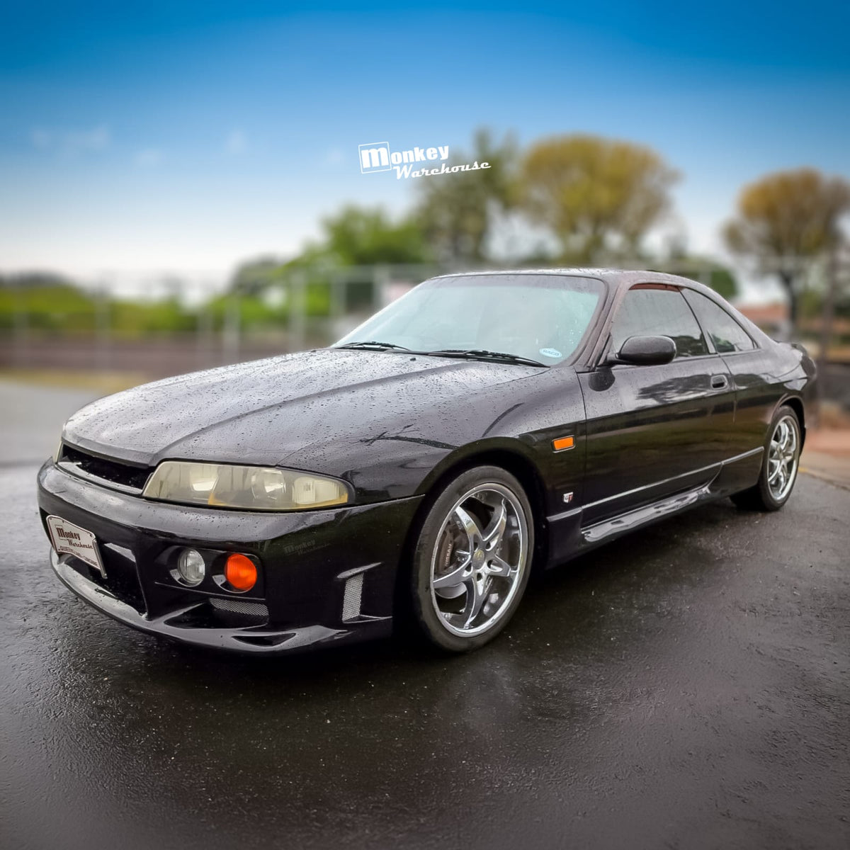 Installed View - Nissan Skyline R33 S2: Nismo Style Front Bumper