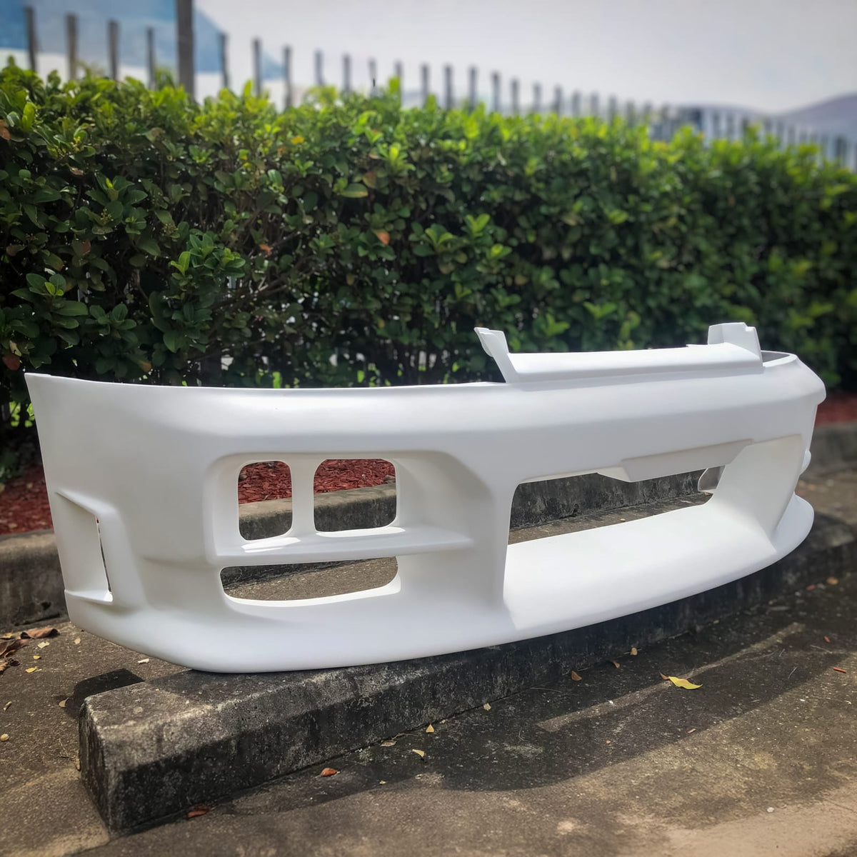 Installed View - Nissan Skyline R33 S2: Nismo Style Front Bumper