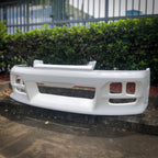 Installed View - Nissan Skyline R33 S2: Nismo Style Front Bumper
