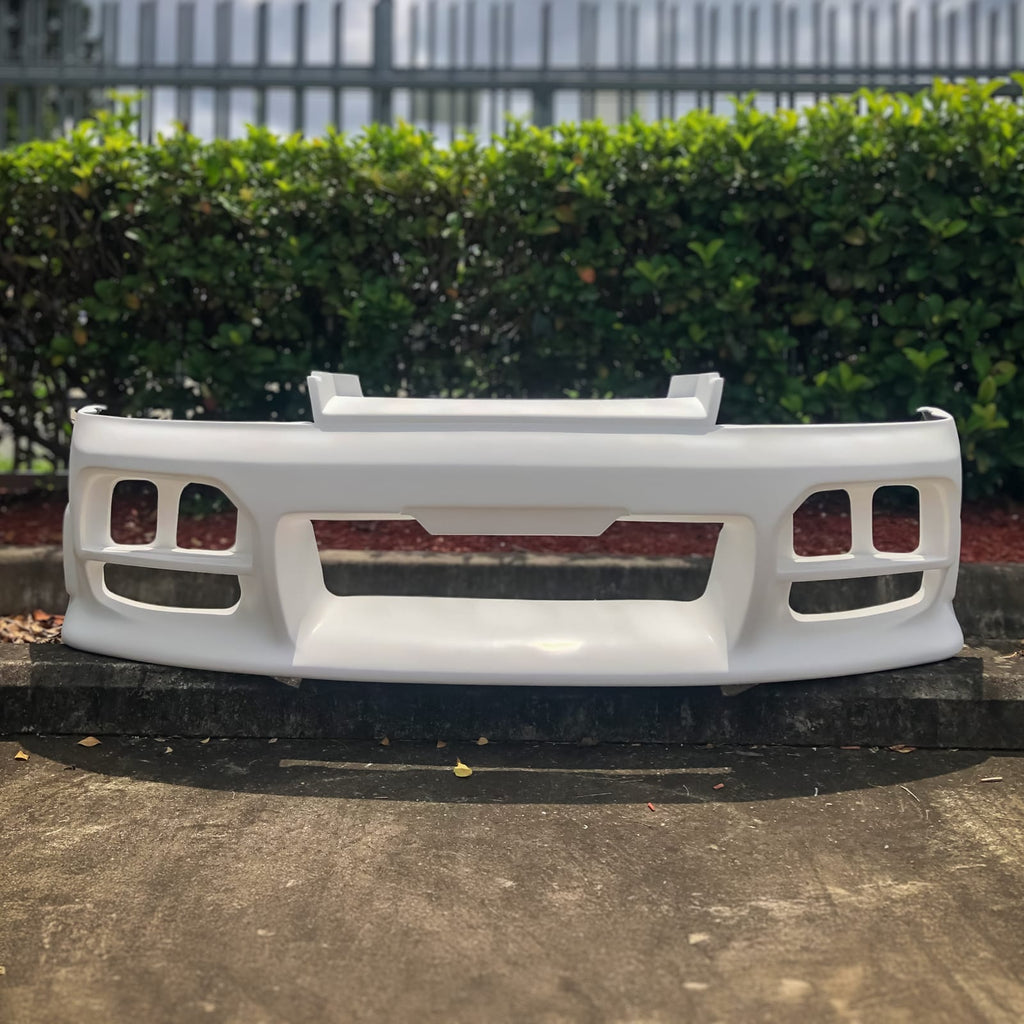 Installed View - Nissan Skyline R33 S2: Nismo Style Front Bumper