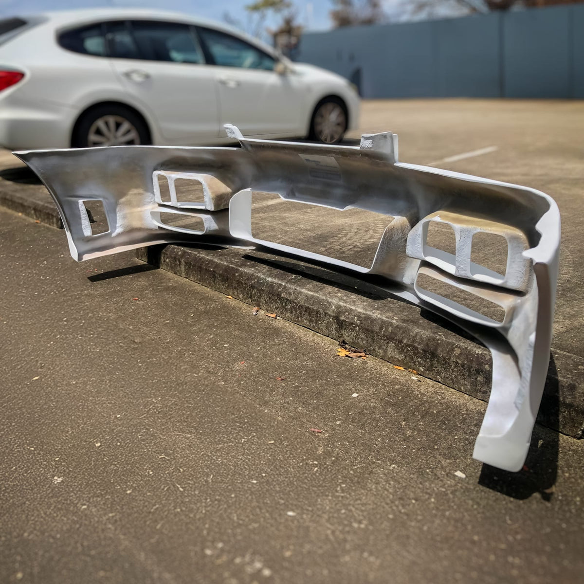 Installed View - Nissan Skyline R33 S2: Nismo Style Front Bumper