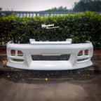 Installed View - Nissan Skyline R33 S2: Nismo Style Front Bumper