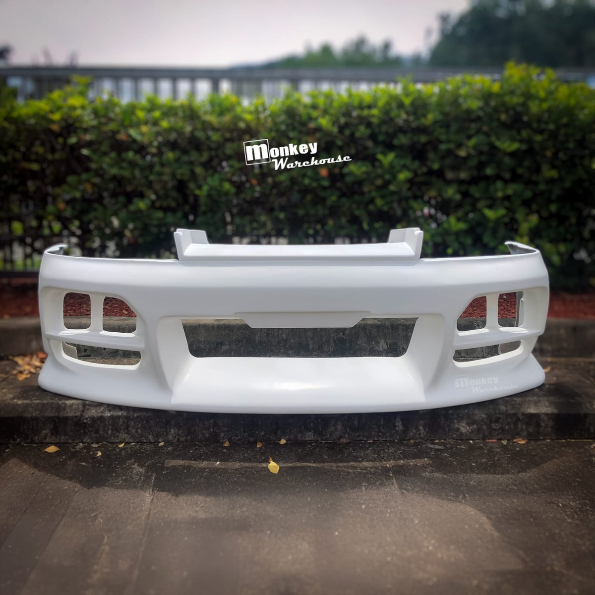Installed View - Nissan Skyline R33 S2: Nismo Style Front Bumper