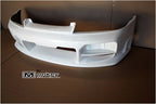 Installed View - Nissan Skyline R33 S2: Nismo Style Front Bumper
