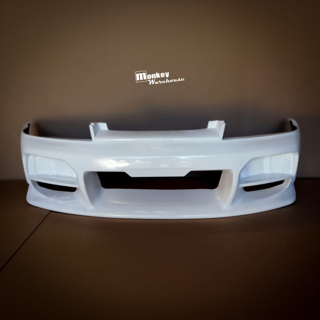 Installed View - Nissan Skyline R33 S2: Nismo Style Front Bumper