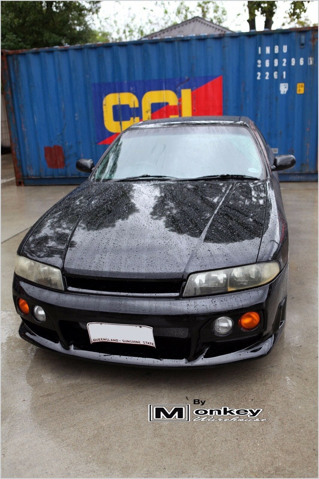 Installed View - Nissan Skyline R33 S2: Nismo Style Front Bumper