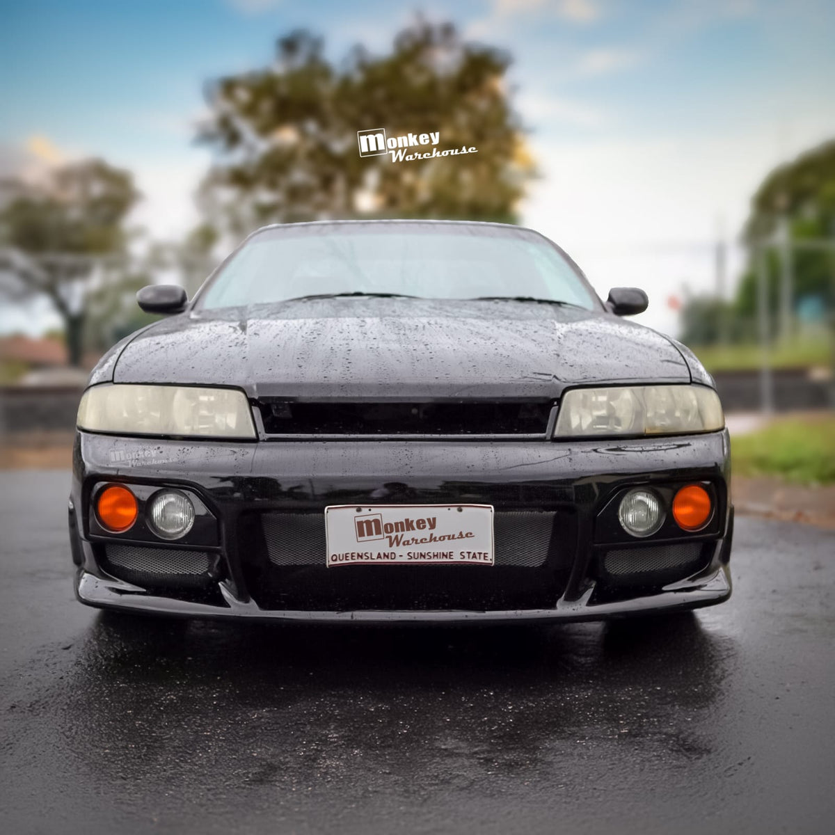Installed View - Nissan Skyline R33 S2: Nismo Style Front Bumper